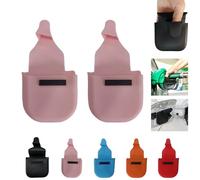 Générique 2PCS Gants de Pompe à Essence réutilisables,Gants de Carburant en Silicone réutilisables Noirs avec Support magnétique,Gants en Silicone pour pomper Le gaz,Gants de Carburant Confortables