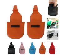 Générique 2PCS Gants de pompe à essence réutilisables,gants de carburant en silicone réutilisables noirs avec support magnétique,silicone pour pomper le gaz,Gants de carburant confortables