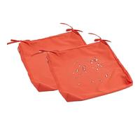 Générique 2pcs Housse Coussin Extérieur40x40 60x60 50x50cm, Tissu Imperméable Housse Coussin Salon de Jardin antidérapant, Housse de Protection Durable pour Palette et Canapé,Orange,62 * 62 * 5cm