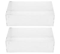 Générique 2pcs Housse de Protection pour Souris en Acrylique Transparent Amovible Résistant aux Rayures Accessoire pour Souris pour Bureau