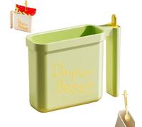 Générique 2PCS Instant Noodle Bowl Holder, Direct Immersion Ramen Cup with Heat-Resistant Handle, Drainage Ventilation & Fork Storage, Portable Instant Noodles Maker for Busy People (Green)