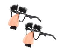 Générique 2pcs Lunettes Rigolotes Pour Halloween Avec Gros Nez, Sourcils Et Moustache, Accessoires Fantaisie Pour Costumes Cosplay Spectacles Photomatons Pièces De Théâtre Scolaires