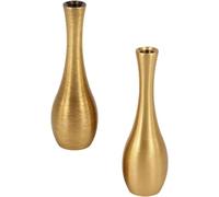 Générique 2pcs Mini Vase en Cuivre Vintage Décoratif à Composition, Style Élégant Créatif, Résistant la Déformation, pour Fleurs Fraîches ou Artificielles, Décoration de Bureau
