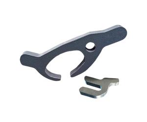 Générique 2Pcs Motorcycle Tire Mounting Clamp Set - Alloy Steel Tool | 2-Piece Alloy Steel Tire Clamp Set (Includes 1 Small & 1 Large Hook). Wear-Resistant Rim & Tire Edge Saver for Tubeless