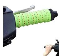 Générique 2PCS Non-slip Soft Silicone Grip Tape for Motorcycle Handlebars, Soft Silicone Anti-Slip Tape for Dirt Bike Naked Grips, for Bikes, Motorcycle, Fishing Pole, Gym (Green)
