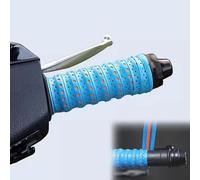 Générique 2PCS Non-slip Soft Silicone Grip Tape for Motorcycle Handlebars, Wrap-Around Motorcycle & Dirt Bike Grips with Air Vent Holes, for Bike, Motorcycle, Scooters, E-Bikes, and Dirt Bike (F)