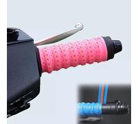 Générique 2PCS Non-slip Soft Silicone Grip Tape for Motorcycle Handlebars, Wrap-Around Motorcycle & Dirt Bike Grips with Air Vent Holes, for Bike, Motorcycle, Scooters, E-Bikes, and Dirt Bike (H)