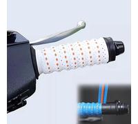 Générique 2PCS Non-slip Soft Silicone Grip Tape for Motorcycle Handlebars, Wrap-Around Motorcycle & Dirt Bike Grips with Air Vent Holes, for Bike, Motorcycle, Scooters, E-Bikes, and Dirt Bike (C)