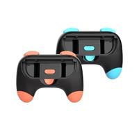 Générique 2Pcs Poignée Ergonomique pour Manette avec Couverture Protectrice, Manette de Jeu Confortable et Anti-dérapante pour Switch 2, Accessoires Détachables pour Une Expérience (Orange-Bleu)