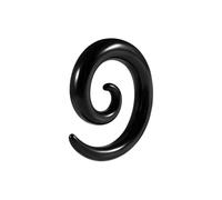 Générique 2pcs Tunnels d’Oreille Escargot en Acier Inoxydable 1.6mm-10mm, Écarteurs Dorés pour Stretching, Bijoux Corporels Simples Percé de Lobe(Black,4mm)