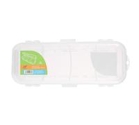 Générique 2pièces Boîte à Crayon Double Couche Transparente Mallette Plastique Simple avec Compartiments Trousse Scolaire pour Garçon et Fille Rangement Portable pour Crayons Lot