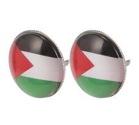 Générique 2pièces Broche Métal Drapeau Palestine Épingle Émaillée pour Costume Homme Accessoire Polyvalent pour Foulard Vêtements et Sac Décoration Élégante
