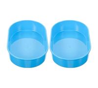 Générique 2pièces Plateau Distributeur de Pilules Plastique Bleu Plateau de Tri de Médicaments Compact pour Hôpital et Centre Organisateur pour Pilulier et Distributeur de Médicaments