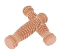 Générique 2pièces Roulette de Massage en Bois pour Jambes Outil Manuel Portable de Massage Profond Fatigue Musculaire et Stimulation des Méridiens Adapté Yoga et Fitness