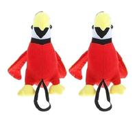 Générique 2X Animal en Peluche Perroquet,Perroquet en Peluche Mignon Accessoire D'épaule,Jouet Oiseau,Cadeau d'anniversaire,Fournitures De Fête,Accessoire De Costume De Pirate pour Halloween,Costumes