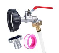 Générique 3/4" Robinet Cuve, Raccords De Réservoir IBC en Laiton 3/4", Adaptateur De Réservoir IBC 3/4", Connecteur Adaptateur De Tuyau D'arrosage pour IBC, Adaptateur De Robinet De Tuyau