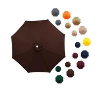 Générique 3.5m Auvent De Remplacement De Jardin Extérieur 8 Baleines Toile De Rechange Pour Droit Parasol Anti-uv Facile à Installer