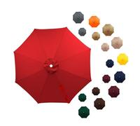 Générique 3.5m Auvent De Remplacement De Jardin Extérieur 8 Baleines Toile De Rechange Pour Droit Parasol Anti-uv Facile à Installer