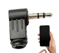 Générique 3.5mm Angle Adapter | Stereo Headphone Audio Connverter Connector - 90 Degree Adapter Extenssion Extender, DIY Cable Connector, 3 Pole Right Angle Jack Plugs