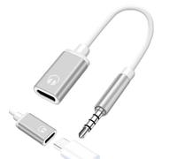 Générique 3.5mm Female Headphone Jack Adapter User-Friendly Answering Calls