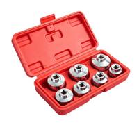Générique 3/8 Drive Oil Filter Wrench Set, Universal Non Slip Tool
