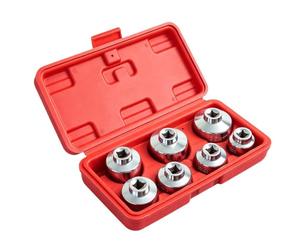 Générique 3/8 Drive Oil Filter Wrench Set, Universal Non Slip Tool