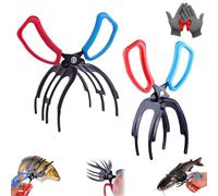 Générique 3 Claw Fish Gripper, 2026 New Fishing Pliers Gripper, Anti-Slip Fish Grabber Tool Metal CatchFish Control Clamp Fishing Accessories, MetalFishing Gifts for Men (Mix)