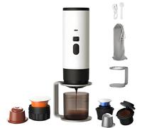 Générique 3 En 1 Machine à Cafe Portable, USB CafetièRes Expresso à Capsules, Avec Écran LED et Type-C, Chauffage Auto en 5-8 Minutes,Pour Bureau Camping Voiture Voyage