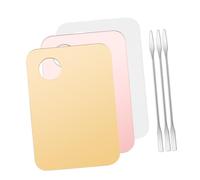 Générique 3 Ensembles Palette de maquillage colorant plaque de mixage crayon à lèvres doublure makeup kit make up kit outil de mélange de pigments plateau de mélange de maquillage Acrylique