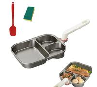 Générique 3-In-1 Cup-Shaped Large Capacity Pan, Nonstick Titanium Ceramic Omelette Skillet Pancake Pan, Anti-Scalding Heightened Handle With Lid for Gas Induction Cooker (Without lid)