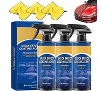 Générique 3-in-1 High Protection Car Shine,Car Polish Spray,Cars Quick-Acting Coating Agent Spray,Quick Effect Cars Coating & Dry Wash Sprays for Paint Shine & Protection (3)