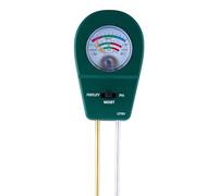 Générique 3-in-1 Testeur de Sol, Acidité PH/Humidité du Sol/Évaluation de la Fertilité du Sol Multifonctionnel, sans Piles, Outils de Jardinage pour Fleurs (Green)