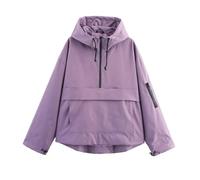 Générique 3-In-1 Waterproof Women's Jacket - Rain, Wind & Cold, All Covered, Womens Lightweight Rain Jacket with Hood (Purple,Grand)