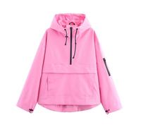 Générique 3-In-1 Waterproof Women's Jacket - Rain, Wind & Cold, All Covered, Womens Lightweight Rain Jacket with Hood (Red,M)