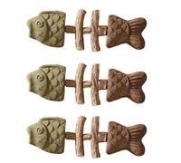 Générique 3 Pack Catnip and Silvervine Fish Chew ，B