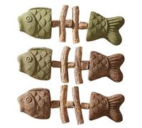 Générique 3 Pack Catnip and Silvervine Fish Chew ，MixMix