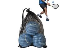 Générique 3 Pack High Elasticity Colorful Tennis Balls - 65-68MM Mesh | Bag | Standard 1.35m Bounce Training & Practice Balls With Carrying Mesh Sack, Durable Rubber Fetch Pet Toys For Dogs