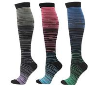 Générique 3 Paires Chaussettes De Contention Femmes Et Homme Tenue Sport Femme Bas Compression Chaussette Running Pour Le Socks Hommes Medical Compressport Stockings Equitation