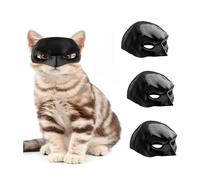 Générique 3 PCS de Batcat Masque de chat pour chats Masque de chauve-souris 3D de Batman drôle Costume de chapeau de chat de chauve-souris Halloween Cosplay Costume de fête
