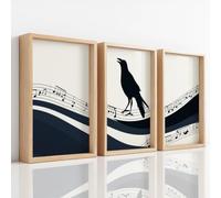 Générique 3 Pcs Gothique Musique Tableau Toile