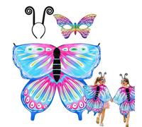 Générique 3-Piece Children's Butterfly Cape Set - Fairy Wings, Headband &
