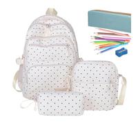 Générique 3 Piece School Bag Set - Nylon 44x28x15cm Backpack, 23x20x6cm | Girls Kids Backpacks Set for Back-to-School Kindergarten Preschool Elementary Students Daily Travel Camping Sports Vacation