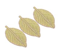 Générique 3 Pièces Barrettes à Cheveux Feuilles Brodées pour Femmes en Alliage D'aluminium Décoratives et Résistantes, Accessoires de Coiffure Légers pour Bain et Visage