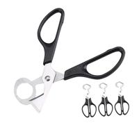 Générique 3 pièces Ciseaux à Œufs de Caille Acier Inoxydable Petits Ciseaux de Cuisine Antidérapants pour Ouverture Facile de Coquilles Œufs