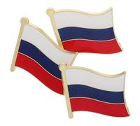 Générique 3 Pièces Épingle de Costume Russe de Broches Métalliques Patriotiques pour Vêtements et Événements Culturels