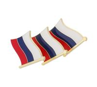 Générique 3 Pièces Épingle de Russe Broche Patriotique pour Événements Scolaires et Activités Sociales Accessoire Durable et Multifonctionnel