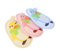 Générique 3 Pièces Éponge de Bain pour Bébé en Coton Douce et Facile à Tenir Accessoire Bain Confortable pour Garçon et Filles