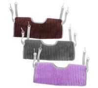 Générique 3 Pièces hamac pour Cage à Hamster lit Suspendu pour Rongeur Accessoire pour rongeurs Accessoires de Cage Rongeur Lit Suspendu Hamster hamac pour Cochon d'Inde hamac Furet Flanelle