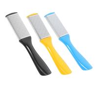 Générique 3 Pièces Lime à Pied en Acier Inoxydable pour Enlever les Callosités Poignée Confortable et Design Économisant la Fatigue, Soin des Pieds à Peau Morte