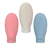 Générique 3 pièces Lot de Flacons Rechargeables Étanches pour Cosmétiques et Produits de Toilette Bouteille Portable Anti-fuite pour Shampooing et Lotion de Voyage